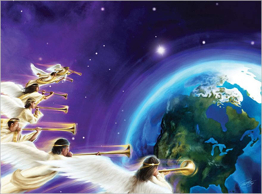 The seven trumpets on sale of god